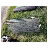 T Posts and Pipe, 2 Rolls Wire Fence