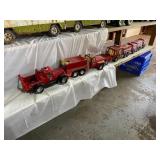 (5) Tonka Fire Trucks