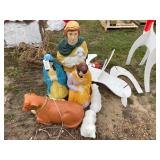 Plastic Nativity scene