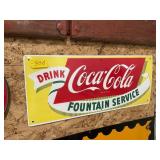 Coca Cola Porcelain Sign 28x12"