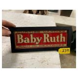 Baby Ruth Reverse Painted Glass 14"