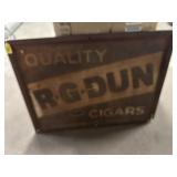 RG Dun Cigarettes Metal Sign