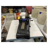 Burreoughs hand adding machine