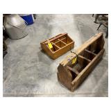 (2) wood crates