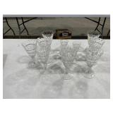 Clear glass cups