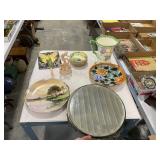 Mirrored Stand, Nippon Plate, Glassware