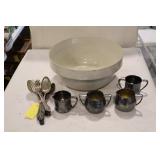 Silverware, Plated Items, Crockery Bowl