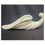 Large irridescent, conch shell vase planter