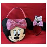 Minnie Mouse Basket and ears new condition