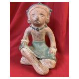 Aztec and Myan Terraco Clay Figure Art Statue  10"