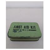 First Aid Kit Tin via the US Government Vintage