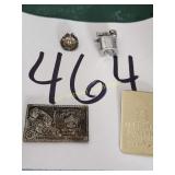 Boy Scout Stamp, Mini Lighter, Masonic Pin, Money