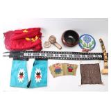 Collection of Native American Items.