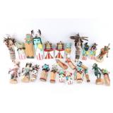 Lot of 25 Native American Kachina Dolls.