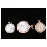 Lot of 3 Elgin Pocket Watches.