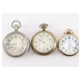 Lot of Three Elgin Pocket Watches.