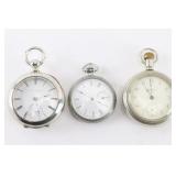 Lot of three Elgin Pocket Watches.