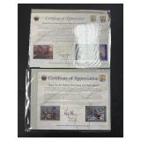 Certificate of Appreciation Stamp Pages