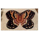 Butterfly doormat, or for the bedroom, measures a