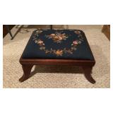 Vintage Crosstitch footrest, with spade legs,