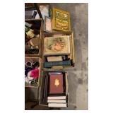 3 boxes a vintage books, many good childrenï¿½s