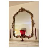 French design, gold framed wall mirror, over the