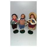 3 Byers Choice Carolers , includes a boy with a