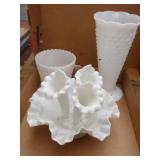 MILK GLASS VASES