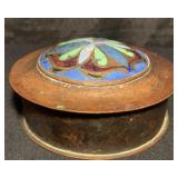 Fine Arts & Crafts Hammerd Copper & Enamel Box