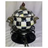 "MacKenzie-Childs" Enameled Metal Fondue Set