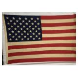 Vintage Printed Cotton 50 Star American Flag