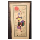 Modern Gouache Painting ala Joan Miro