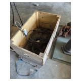 Wooden Crate W/Cable & Wire