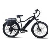 ECOMOTION City + "M" e bike matte black 750W motor