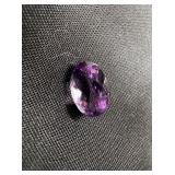 Amethyst oval 13 x 9 5.295 carats