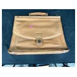 Brown leather briefcase see photos for details