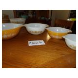 Pyrex butterfly gold cinderella bowls