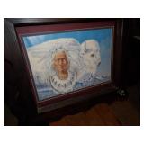 framed Enoch Kelly Haney "White Buffalo" print