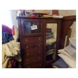 antique wardrobe and chest