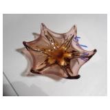 vintage Viking 6 petal amethyst dish