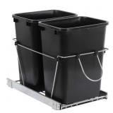 35QT. Duo Pull-Out Cabinet Sliding Waste Bin- ASSY