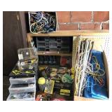 Mixed Tool Lot Bungees Twine Tarp Electrical