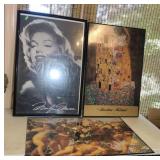 Lot of 3 Large Posters Marilyn Monroe The Kiss