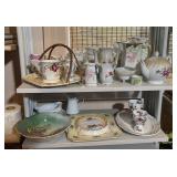 Lot of Vintage Floral Teacups Teapot Plates
