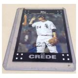 Joe Crede  Chicago White Sox Signed Baseball Card