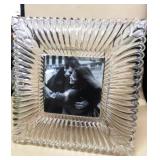 Mikasa Glass and Frosted Picture Frame