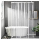 MS Lt Weight Clear Peva Shower Curtain Liner A11