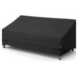 Black Waterproof Outdoor Couch Cover A6