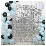 LouLou House 24pk SilverShimmer Backdrop Panel A11