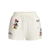 AS IS! Sz XL Fleece Cream Mickey Mouse Shorts A14